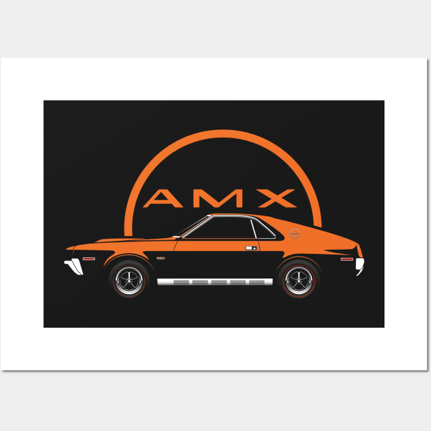 Big Bad Orange 1970 AMX Wall Art by BriteDesign